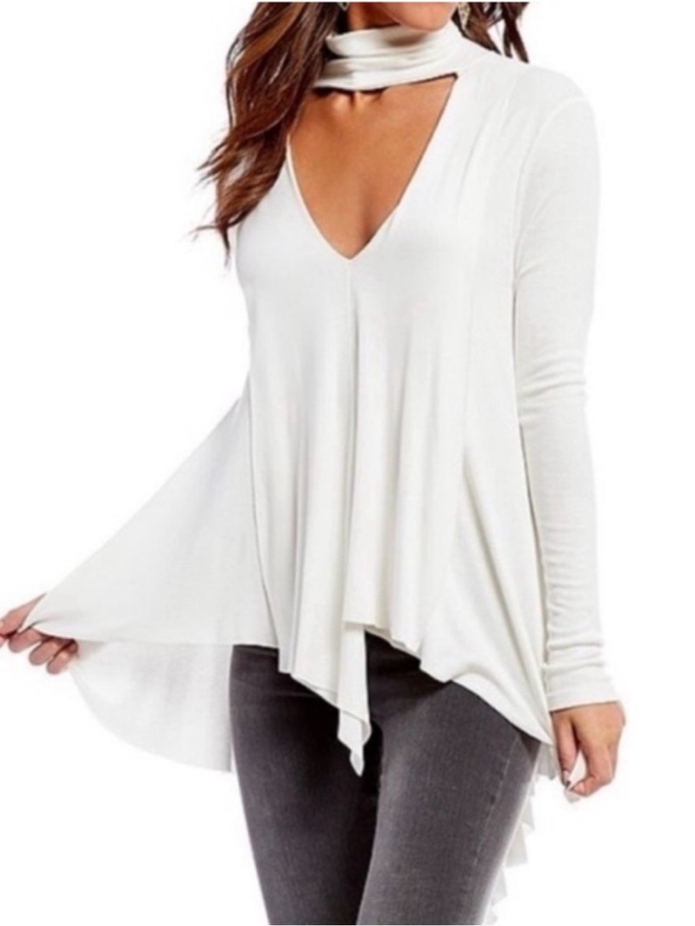 Free People Uptown Turtleneck Long Sleeve Tunic Oversized
